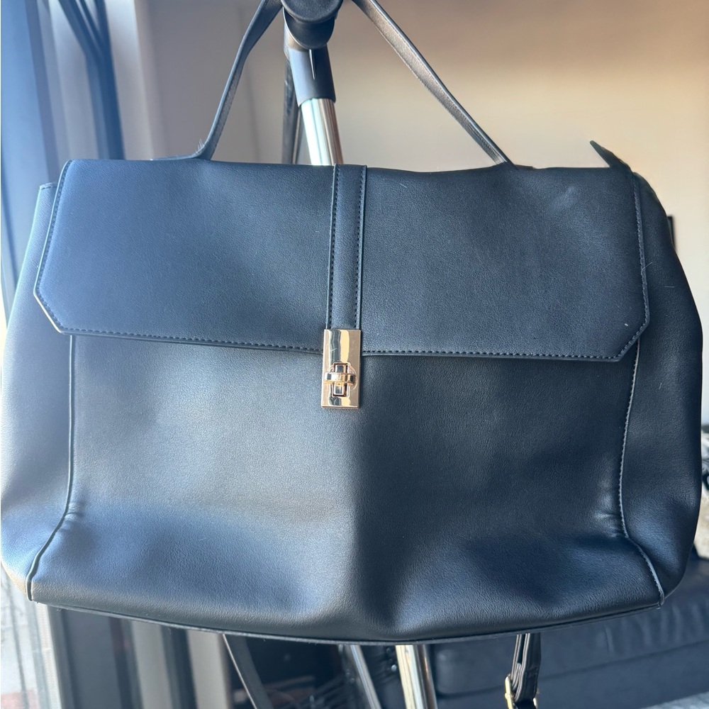 a new day Black Satchel Bag